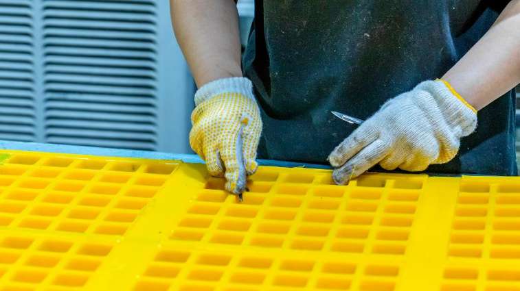How to install polyurethane screen?