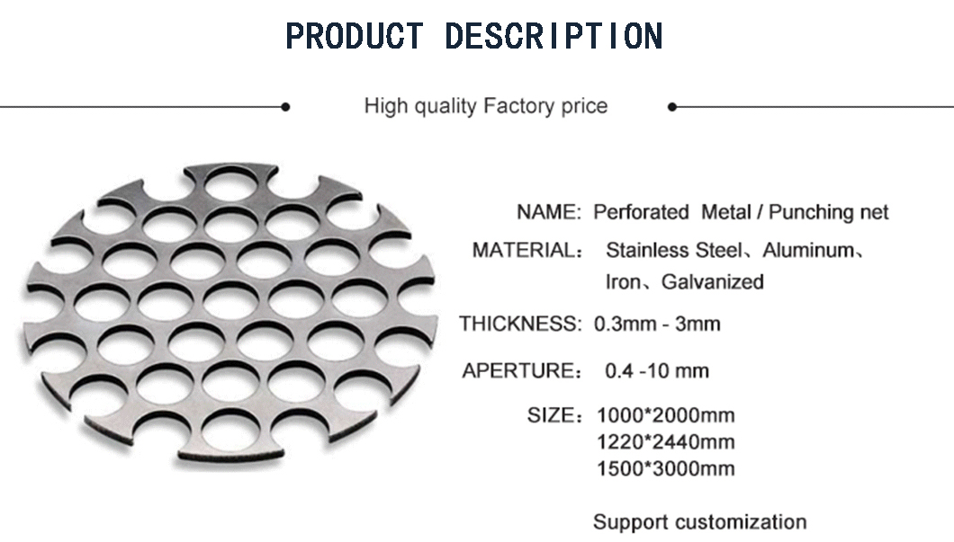 Stainless Steel Perforated Plate Screen