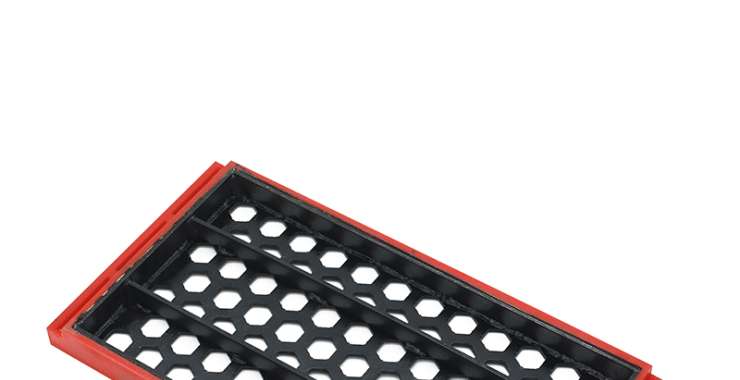 PU Edged Sieving Plate Polyurethane Dewatering Screen Mesh PU Screening Panel
