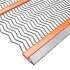 Self-Cleaning Diamond Aperture Screen with Fixed Polyurethane Strips
