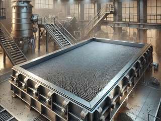 Vibrating screen manganese steel screen: a powerful assistant for efficient <font color=