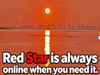 Red Star is always online when you need it.