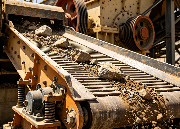 pre-screening before jaw crusher