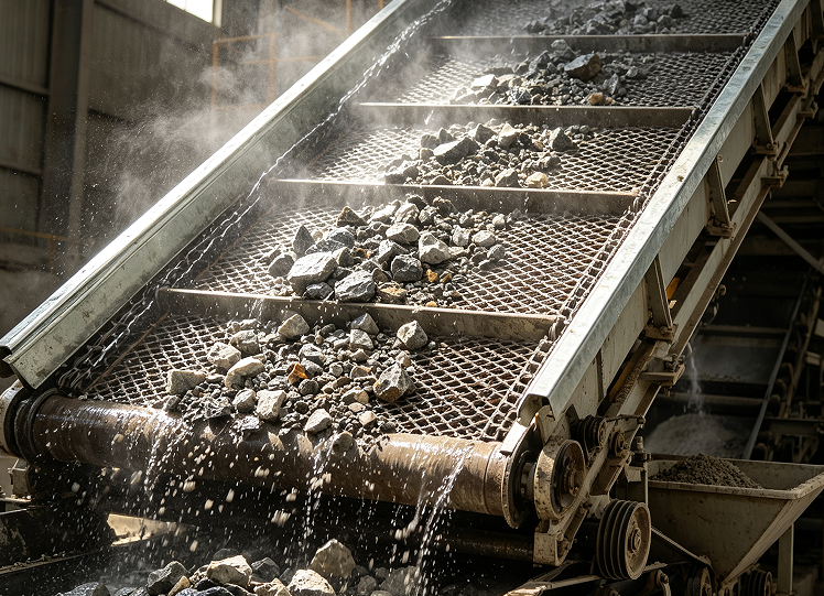 Mining Application of Self-Cleaning Screen