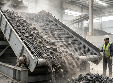 Performance analysis of welded screens in the coarse screening process against impact from large materials