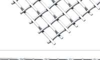 Flat-Top Slotted Opening Woven Screen Mesh