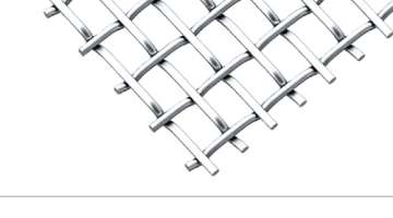 Flat-Top Slotted Opening Woven Screen Mesh
