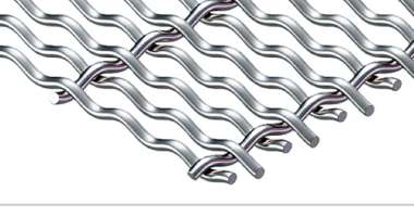 Double Intermediate Crimped Slotted Opening Screen Mesh