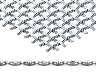 Double-wire Square Opening weave Screen Mesh