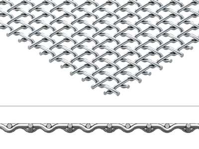 Flat-Top Square Opening Weaving Screen Mesh