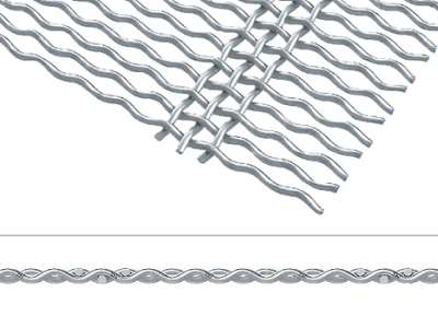 Double Intermediate Crimped Piano Wire Screen