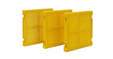 Polyurethane dewatering screen
