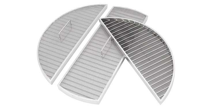 Flat‑panel wedge‑wire screen