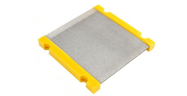 Modular PU‑edged wedge‑wire screen panel