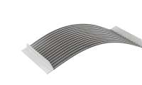 Curved wedge‑wire screen