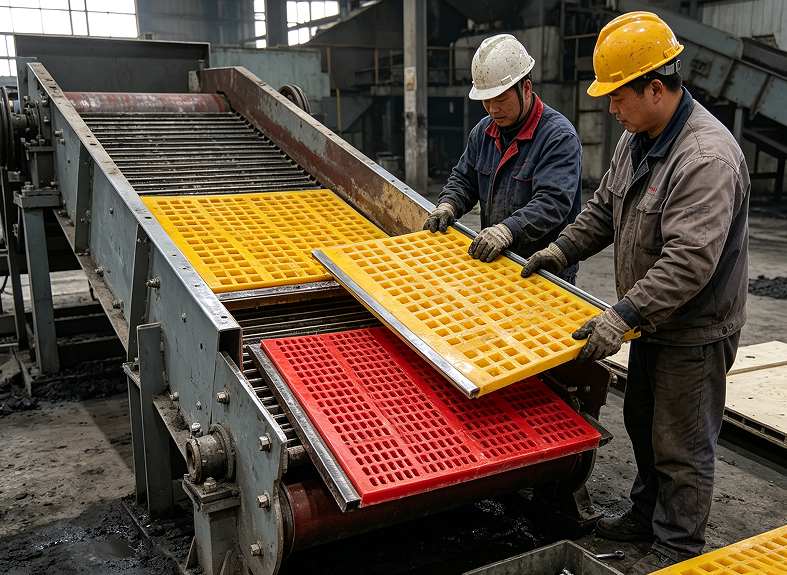Prediction of Polyurethane Screen Panel Replacement Cycles: Wear Monitoring and Spare Parts Planning‌