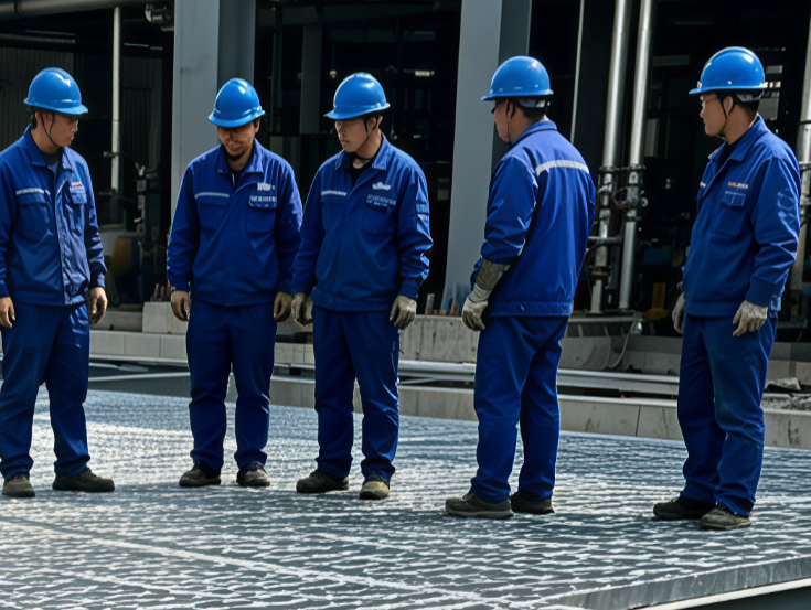 Selection and Fastening Methods of Steel Gratings for Conveyor Maintenance Walkways