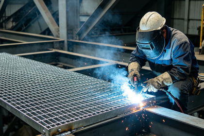 Two Methods for Installing and Securing Steel Gratings: Welding and Fastening with Mounting Clips