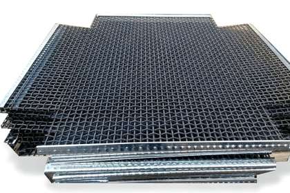 Corrosion and Wear Resistance of Metal Woven Screens in the Ore Screening Process