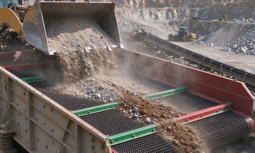 Self-Cleaning Vibrating Screen