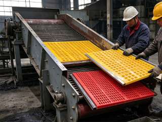 Wear-resistant design of polyurethane panels for media recovery and dewatering stages in coal preparation‌